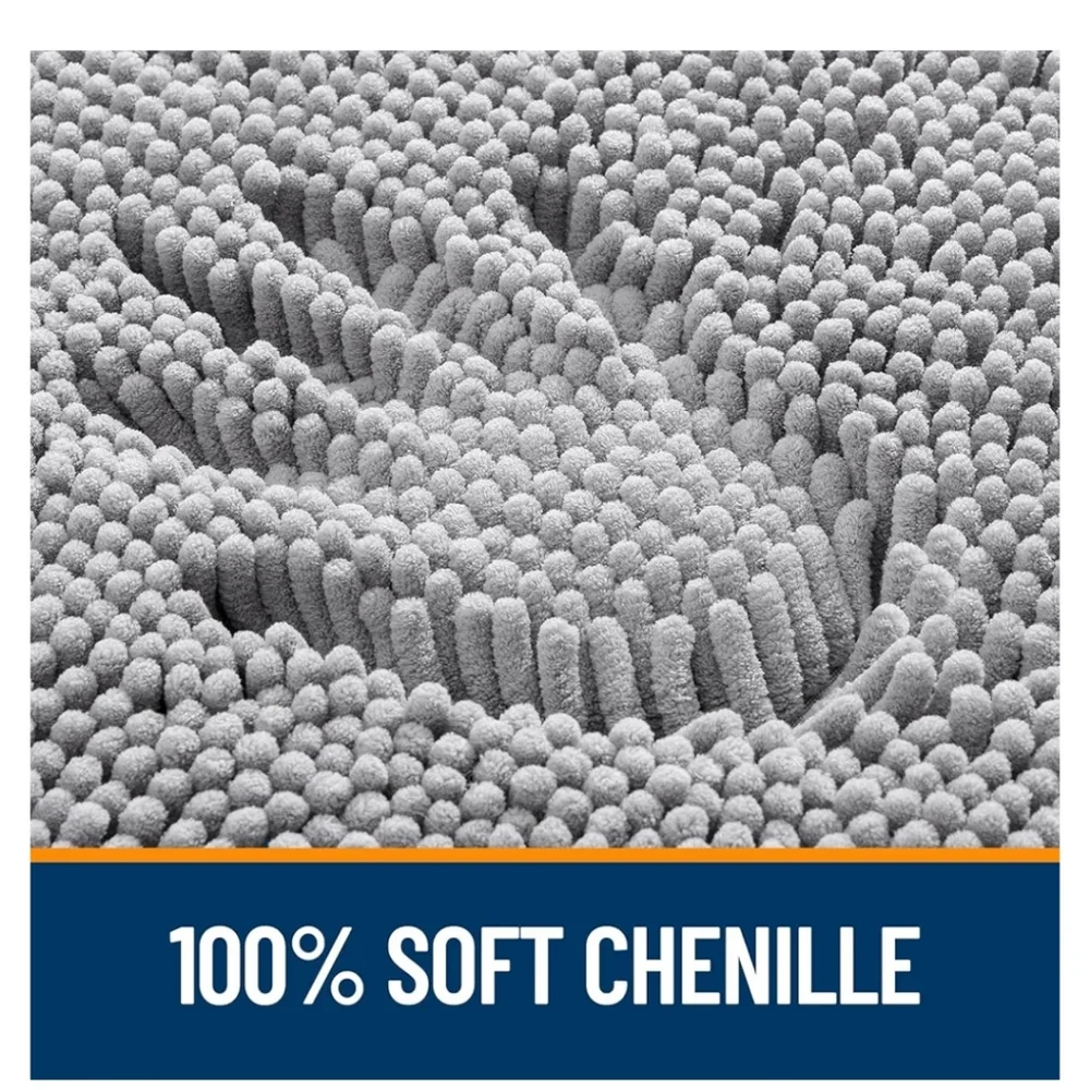 Super  Plush Gray Bath Mat NWT
